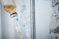 Intravenous drip in the hospital ward Royalty Free Stock Photo