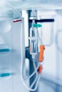 intravenous drip, intensive care unit, selective focus