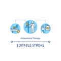 Intravenous therapy concept icon