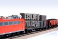 Intrenational Ecologic locomotive transport Royalty Free Stock Photo