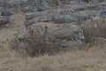 Intresting rock formations on the hills. Royalty Free Stock Photo