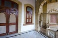 Intricacy and asymmetry at Vijay Vilas Palace, Bhuj Royalty Free Stock Photo