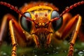 Intricacy revealed a stunning macro portrait of an insect on leaf