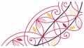 Intricate Abstract Geometric Interlocking Pattern, vector design Generative AI Royalty Free Stock Photo