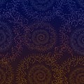Intricate abstract pattern featuring multiple spirals composed of small, colorful dots. Royalty Free Stock Photo