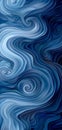Intricate abstract blue and grey swirling pattern evoking depth and movement