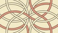 Intricate abstract pattern of interwoven wavy lines, vector design Generative AI Royalty Free Stock Photo