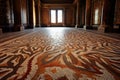 intricate ancient roman mosaic floor pattern Royalty Free Stock Photo