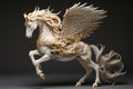 Intricate animal poly sculpture. Generate Ai