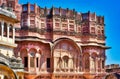 Intricate architecture in ancient Jaipur Royalty Free Stock Photo