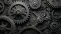 Intricate Arrangement of Interlocking Gears and Mechanisms Showcasing the Complexity of Mechanical Engineering and Design Royalty Free Stock Photo