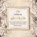 Intricate baroque luxury wedding invitation card