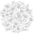 intricate birds design. Vector illustration decorative design