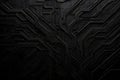 Intricate black abstract geometric circuit board texture background Royalty Free Stock Photo