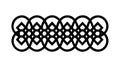 Intricate Black Celtic Knot Pattern, vector design Generative AI Royalty Free Stock Photo