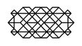 Intricate Black Geometric Lattice Pattern Design, vector design Generative AI Royalty Free Stock Photo