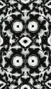 Intricate black and white abstract pattern