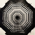 Intricate Black And White Circle Artwork Inspired By Jay Defeo And Louise Bourgeois