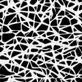 Intricate Black and White Seamless Pattern. Generative AI.