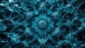 Intricate Blue Crystal Glass Abstract Pattern Royalty Free Stock Photo