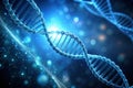 Intricate Blue DNA Strand A Minimalist Scientific Background for Educational or ScienceBased Visual Content Royalty Free Stock Photo