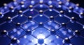 Intricate blue nanostructure illuminating advanced molecular networks and futuristic technology concepts Royalty Free Stock Photo