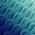 Intricate blue and teal fractal pattern with wavy lines creating a layered, mesh-like Royalty Free Stock Photo