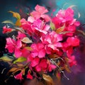 Intricate Bouquet of Exotic Bougainvillea Flowers