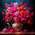 Intricate Bouquet of Exotic Bougainvillea Flowers