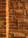 Intricate brick laying pattern as background