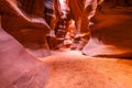 The intricate canyons of Antelope Canyon. Royalty Free Stock Photo