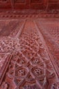 Intricate Red Stone Carvings Royalty Free Stock Photo