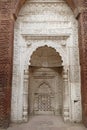 Intricate carvings on the mihrab