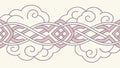 Intricate Celtic Cloud Knot Pattern Vector, Ornate Decorative Art, vector design Generative AI Royalty Free Stock Photo