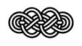 Intricate Celtic Knot Abstract Interwoven Pattern Vector, vector design Generative AI Royalty Free Stock Photo
