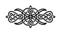 Intricate Celtic Knot Border Design Element Vector, vector design Generative AI Royalty Free Stock Photo