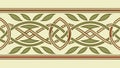 Intricate Celtic Knot Border, Traditional Endless Pattern, vector design Generative AI Royalty Free Stock Photo