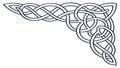 Intricate Celtic Knot Corner Design Element, vector design Generative AI Royalty Free Stock Photo