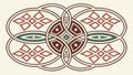 Intricate Celtic Knot Geometric Pattern Vector, Ethnic Art, vector design Generative AI Royalty Free Stock Photo