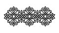 Intricate Celtic Knot Horizontal Border, vector design Generative AI Royalty Free Stock Photo