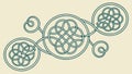 Intricate Celtic Knot Motif, Complex Interlocking Pattern, vector design Generative AI Royalty Free Stock Photo
