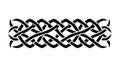 Intricate Celtic Knot Pattern Horizontal Band, vector design Generative AI Royalty Free Stock Photo