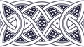 Intricate Celtic Knot Weave Pattern, Ancient Symbolic Art, vector design Generative AI Royalty Free Stock Photo