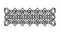Celtic Knot Pattern Border Art, vector design Generative AI Royalty Free Stock Photo