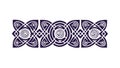 Intricate Celtic Knotwork Border Design Element, vector design Generative AI Royalty Free Stock Photo