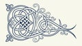 Intricate Celtic Knotwork Design Element for Borders, vector design Generative AI Royalty Free Stock Photo