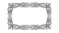 Intricate Celtic Knotwork Frame Vector Royalty Free Stock Photo