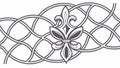 Intricate Celtic Knotwork Ornamental Border Design, vector design Generative AI Royalty Free Stock Photo