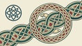 Intricate Celtic Knotwork Vector Ornamental Design, vector design Generative AI Royalty Free Stock Photo
