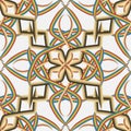 Intricate celtic style vector seamless pattern. Vintage abstract